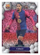 fotbalová kartička 2024-25 Topps FC Barcelona Fan Set 5 Ronald Araujo Parallel