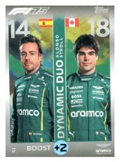 2025 Topps Turbo Attax F1 Aston Martin  51	Fernando Alonso / Lance Stroll