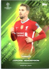fotbalová kartička 2021 Topps O Jogo Bonito Jordan Henderson Liverpool FC