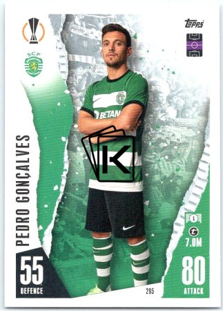 Fotbalová kartička 2023-24 Topps Match Attax UEFA Club Competitions 295 Pedro Gonçalves Sporting Clube de Portugal