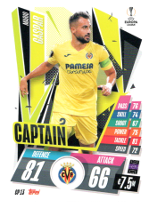 fotbalová kartička 2020-21 Topps Match Attax Champions League Extra Captain CP13 Mario Gaspar Villarreal CF
