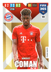 Fotbalová kartička Panini Adrenalyn XL FIFA 365 - 2020 Team Mate 188 Kingley Coman Bayern Mnichov