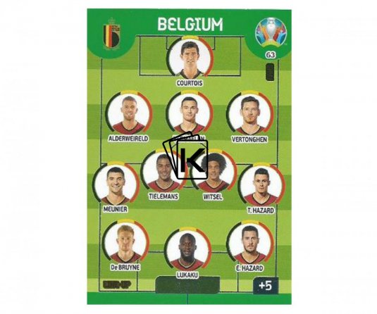 Panini Adrenalyn XL UEFA EURO 2020 Line Up 63 Belgium