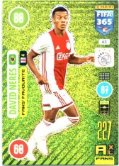fotbalová karta Panini Adrenalyn XL FIFA 365 2021 Fans´ Favourite 63 David Neres AFC Ajax