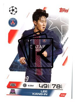 fotbalová kartička 2025-26 Topps Match Attax UCC 238 Lee King-In (Paris Saint-Germain)