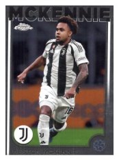 fotbalová kartička 2024-25 Topps Chrome 160 Weston McKennie, Juventus