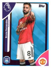 fotbalová kartička 2025-26 Topps  Premier League 208 Bruno Fernandes (Manchester United) - PARALLEL Blue