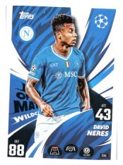 fotbalová kartička 2025-26 Topps Match Attax UCC 336 David Neres (SSC Napoli)