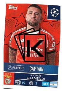 2025-26 Topps Champions League SL Benfica 553 Nicolás Otamendi