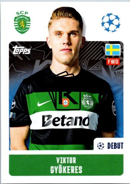 Carte à Collectionner Topps UEFA 2024-25 – Viktor Gyökeres – New Era – Near Mint