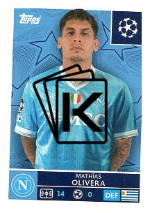 2025-26 Topps Champions League  SSC Napoli 428 Mathias Olivera