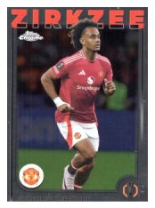 fotbalová kartička 2024-25 Topps Chrome 121 Joshua Zirkzee, Manchester United