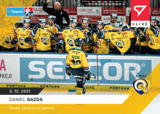 hokejová kartička SportZoo 2021-22 Live L-055 Daniel Gazda PSG Berani Zlín