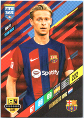 fotbalová karta Panini FIFA 365 2024 Adrenalyn BAR11 Frenkie de Jong FC Barcelona Team Mate