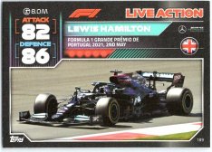 2022 Topps Formule 1Turbo Attax F1 Live Action 2021 189 Lewis Hamilton (Mercedes-AMG)