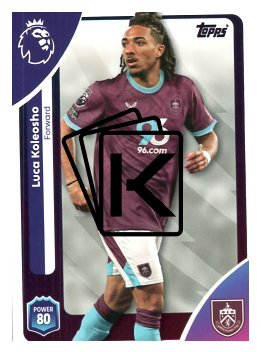 fotbalová kartička 2025-26 Topps  Premier League 319 Luca Koleosho (Burnley)