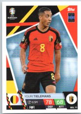 fotbalová karta Topps Match Attax EURO 2024 BEL11 Youri Tielemans (Belgium)