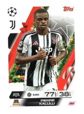 fotbalová kartička 2025-26 Topps Match Attax UCC Winter Collection Juventus 264 Pierre Kalulu