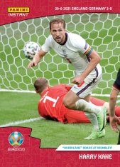 Předprodej Fotbalová kartička 2021 Panini Instant EURO 49 Harry Kane "Hurricane" Roars at Wembley