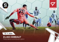 fotbalová kartička 2024-25 SportZoo Chance Liga Live L-20 Elias Cobbaut Sparta Praha