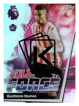 fotbalová kartička 2025-26 Topps  Premier League 71 Gustavo Nunes (Brentford)  -  Full Force