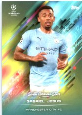fotbalová kartička 2021 Topps O Jogo Bonito South American Stars Gabriel Jesus Manchester City