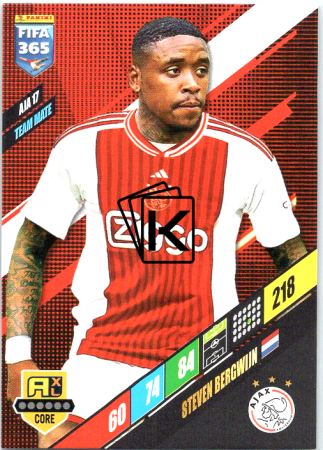 fotbalová karta Panini FIFA 365 2024 Adrenalyn AJA17	Steven Bergwijn	AFC Ajax