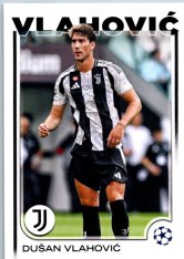 fotbalová kartička 2024-25 Topps UEFA Club Competitions Flagship 176 Dušan Vlahović Juventus