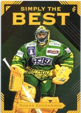 Legendary Cards Simply The Best 4 Roman Čechmánek 1996 HC Dadák Vsetín