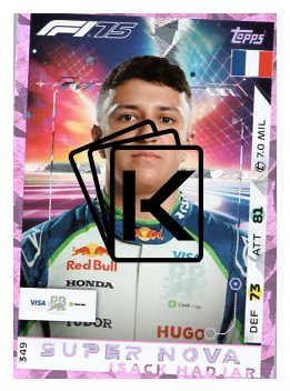 2025 Topps Turbo Attax F1 VCARB Supernova 349 Isack Hadjar-Paralel Pink
