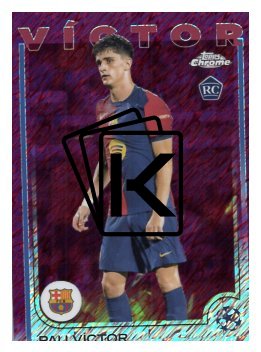 fotbalová kartička 2024-25 Topps Chrome Magenta 16 - Pau Víctor