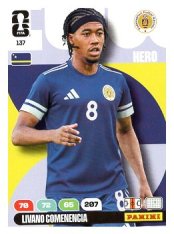 fotbalová kartička World Cup 2026 Adrenalyn XL 137 Livano Comenencia (Curaçao)