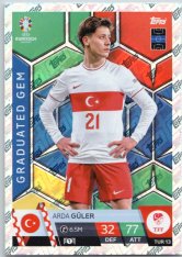 fotbalová karta Topps Match Attax EURO 2024 TUR13 Arda Güler (Turkey)  -  Graduated Gem