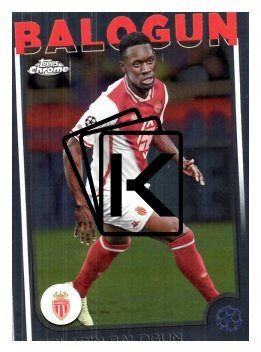 fotbalová kartička 2024-25 Topps Chrome UCC 21 Folarin Balogun, AS Monaco