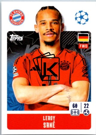 2024-25 Topps Champions League 183 Leroy Sané (FC Bayern München)