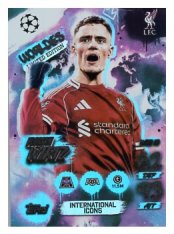 fotbalová kartička 2025-26 Topps Match Attax UCC Worldies Limited Edition - International Icons (Booster Tin 4) WLE 10 Florian Wirtz (Liverpool)