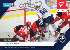 Hokejová kartička SportZoo 2021-22 Live L-032 Jaromír Jágr HC Rytíři Kladno