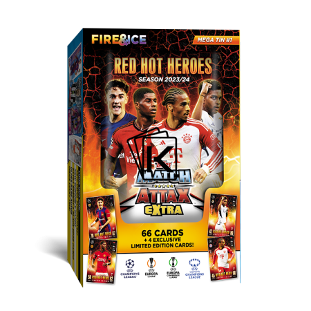 2023-24 Topps Match Attax EXTRA UEFA Club Competition Tin Mega Red Hot Heroes