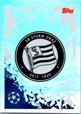 2024-25 Topps Champions League 331 Club Badge (SK Sturm Graz)