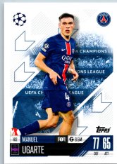 fotbalová kartička 2024-25 Topps Match Attax UEFA Club Competitions  162 Manuel Ugarte (Paris Saint-Germain)