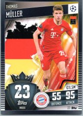 fotbalová kartička 2020-21 Topps Match Attax 101 Champions League 23 Thomas Müller FC Bayern München