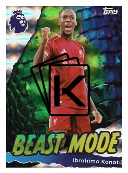 fotbalová kartička 2025-26 Topps  Premier League - Beast Mode 429 Ibrahima Konaté (Liverpool)