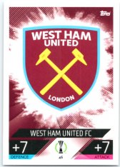 Fotbalová kartička 2022-23 Topps Match Attax UCL46 Logo - West Ham United