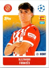 2024-25 Topps Champions League 224 Alejandro Francés (Girona FC)