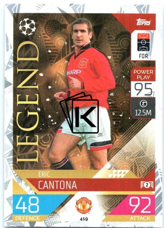 Fotbalová kartička  2022-23 Topps Match Attax UCL Legend 419 Eric Cantona - Manchester United