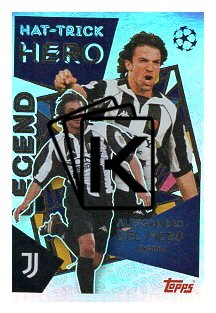 2025-26 Topps Champions League Historic Hat-Trick Heroes 27 Alessandro Del Piero (Juventus)