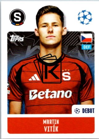 2024-25 Topps Champions League 422 Martin Vitík (AC Sparta Praha)