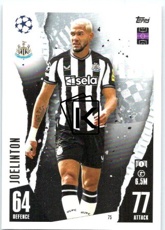 Fotbalová kartička 2023-24 Topps Match Attax UEFA Club Competitions 75	Joelinton Newcastle United