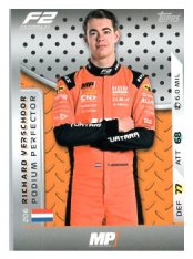 2025 Topps Turbo Attax F1 MP Motorsport F2 Podium Perfections HP 206 Richard Verschoor