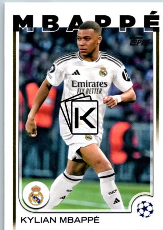 fotbalová kartička 2024-25 Topps UEFA Club Competitions Flagship 1 Kylian Mbappé Real Madrid CF